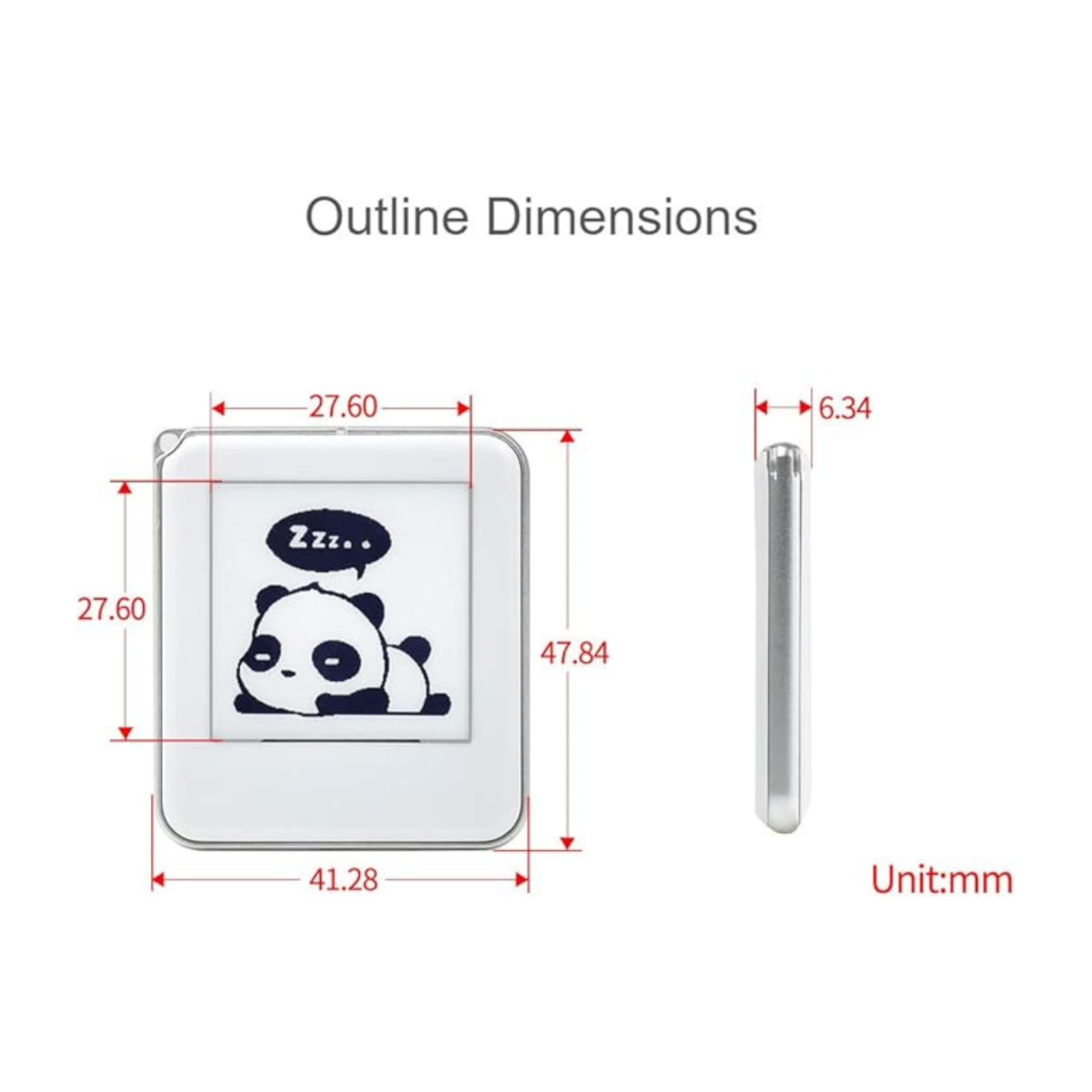 E Ink Keychain NFC Supported | E Ink Tag Pixelcasee™